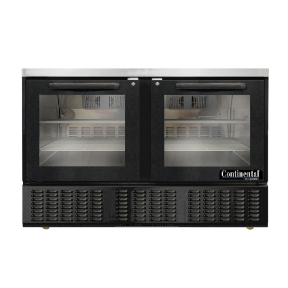 Continental Refrigerator UC48NGD-B Undercounter Refrigerator 48"W 9 Cu. Ft. Capacity