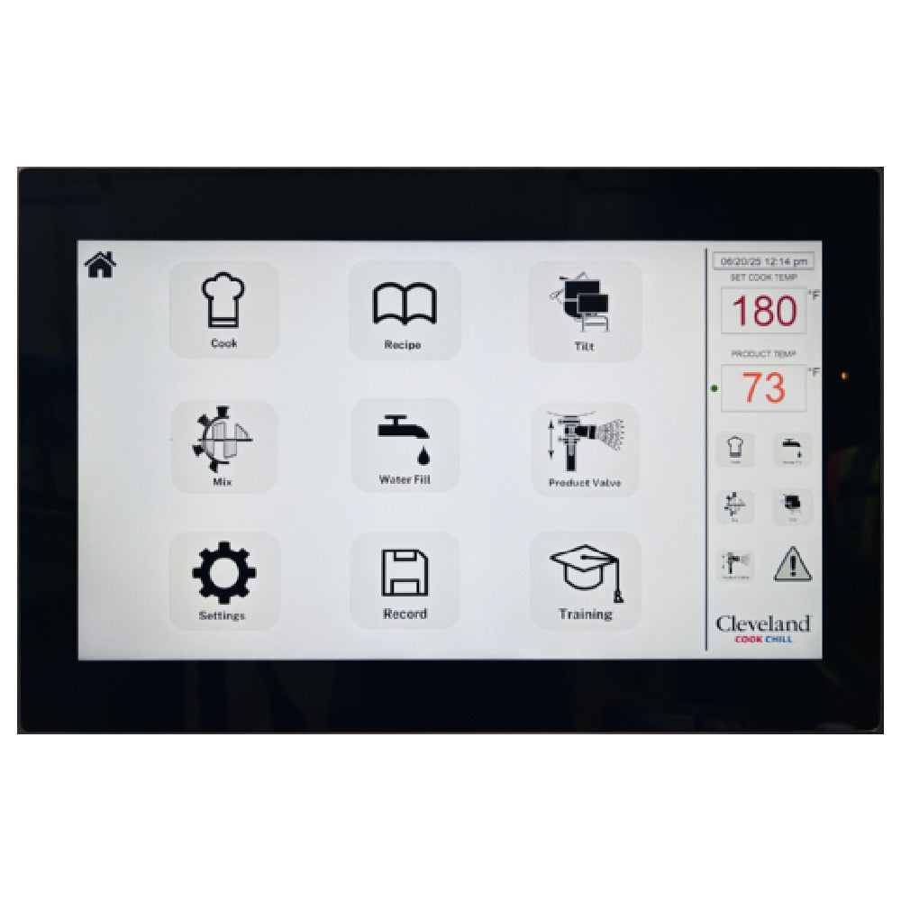 Cleveland HA-HMI 15 Inch HMI Touchscreen Style Controller With Digital Time Temperature Control & Indicator With Data Logger & USB Port For Downloading (kettle Mounted)