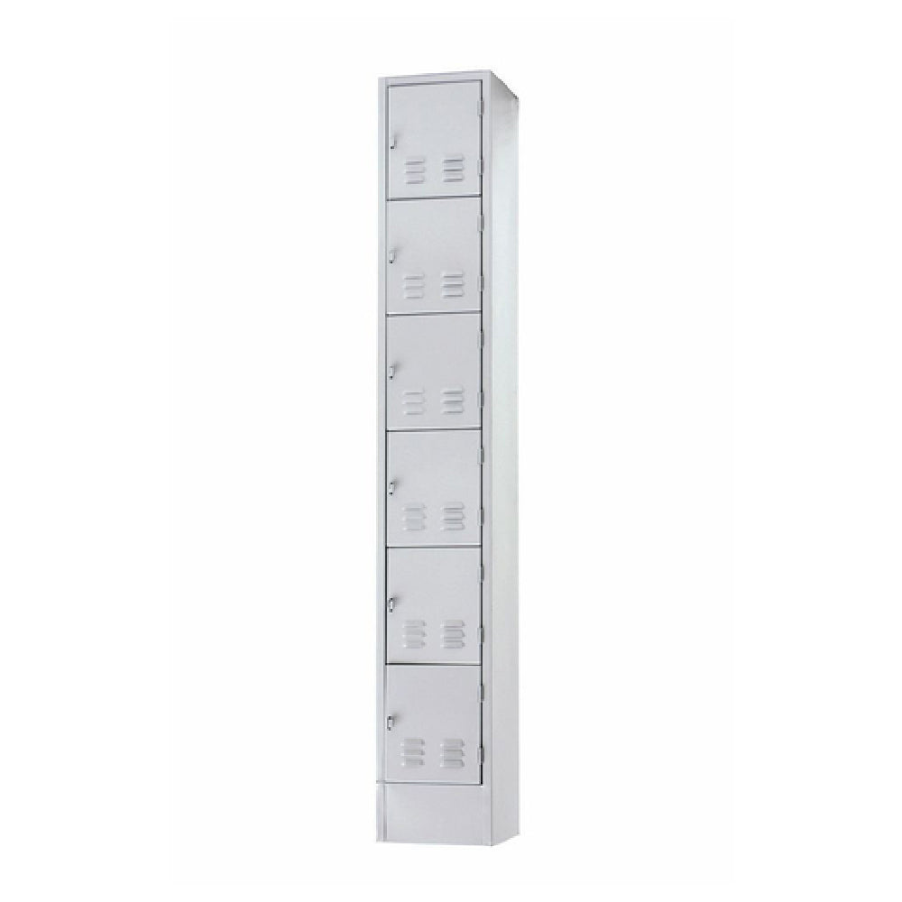 Hubert 74492 - Locker, 6-tier, 12" X 18" X 72"H
