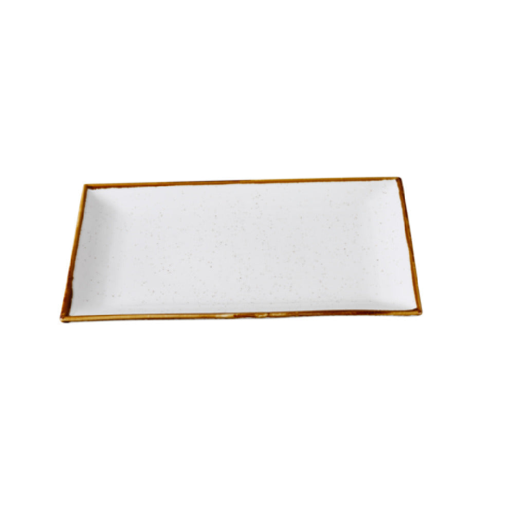 Yanco GL-213 Glory Rectangular Plate 13 3/8"W X 73/8"D X 1"H Dishwasher Safe