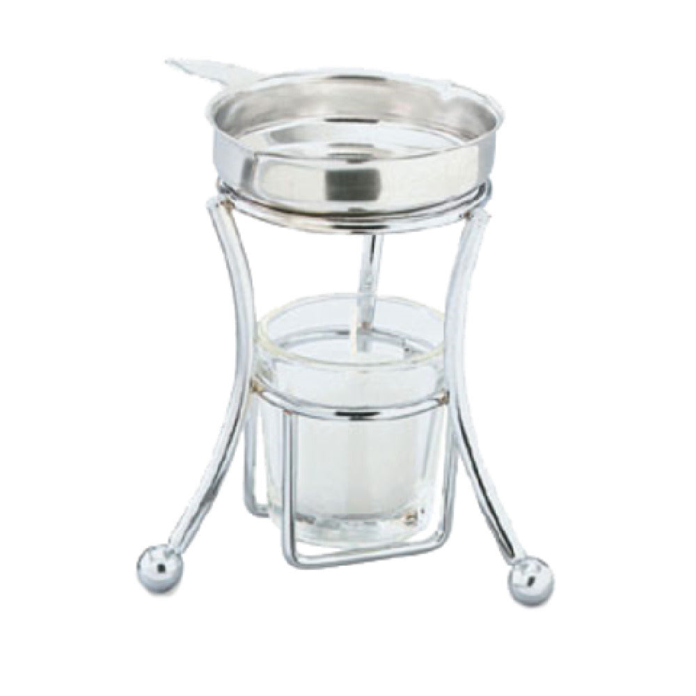 Vollrath 46776 Butter Melter 5"H 3.25 Oz. Stainless Steel Butter Pan With Handle & Pour Spout