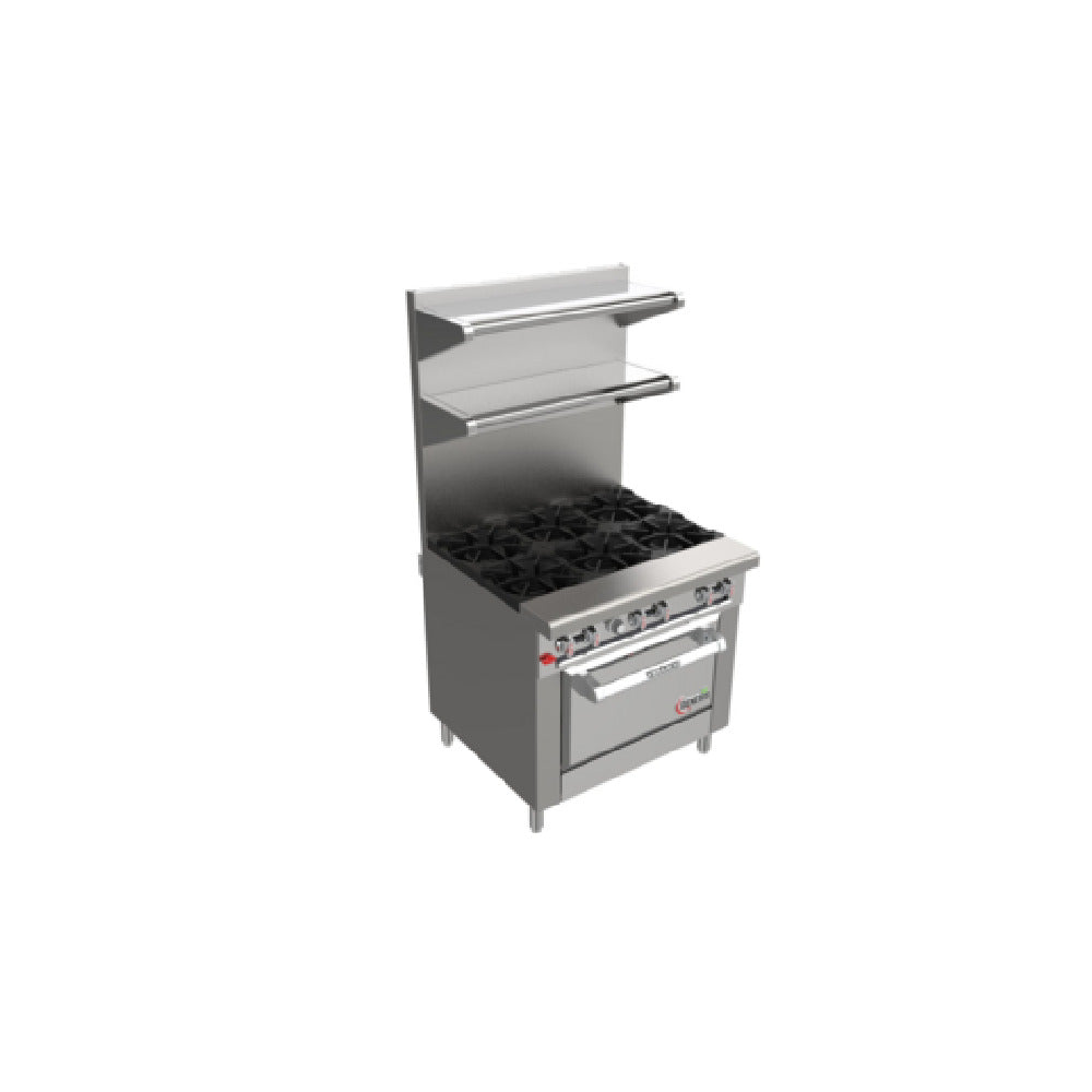 Venancio G36ST-36B_LP Genesis Series Restaurant Range Gas 36"W