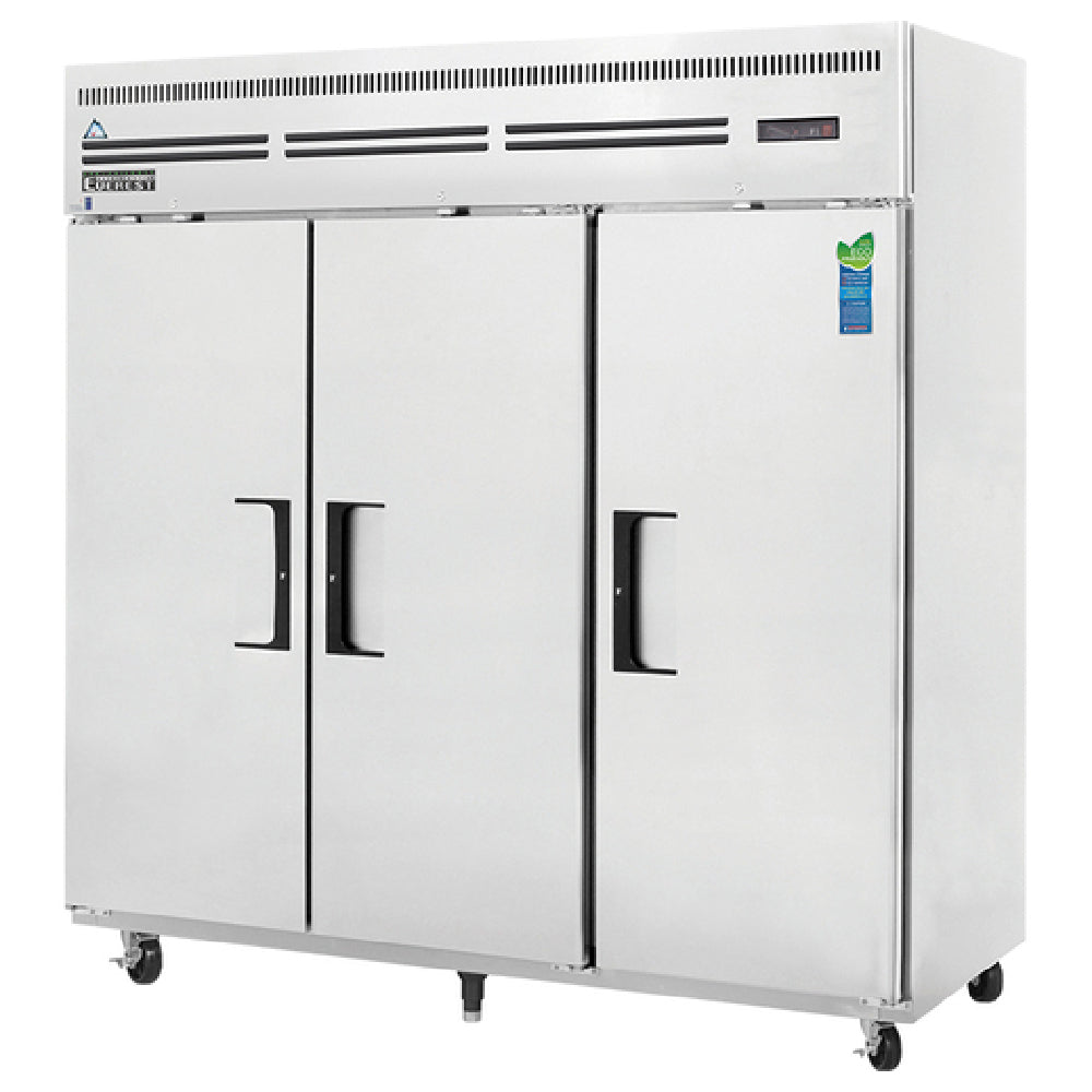 Everest Refrigeration ESF3 Reach-In Freezer Three-section 74-3/4"W