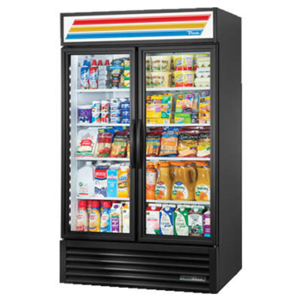 True Refrigeration GDM-43-HC~TSL01_WH Refrigerated Merchandiser Two-section