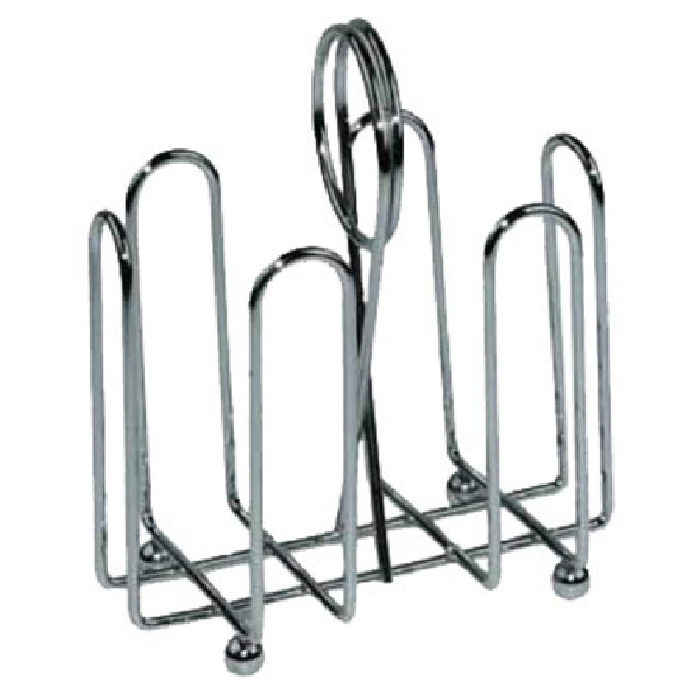 Winco WH-2 Sugar Packet Holder Chrome Plated Wire With Ball Feet And Center Clip