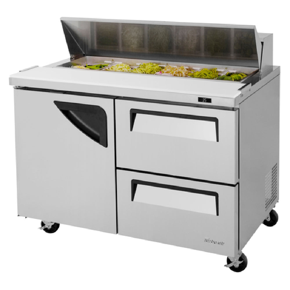 Turbo Air TST-48SD-D2-N Super Deluxe Sandwich/Salad Unit Two-section 12.0 Cu. Ft.
