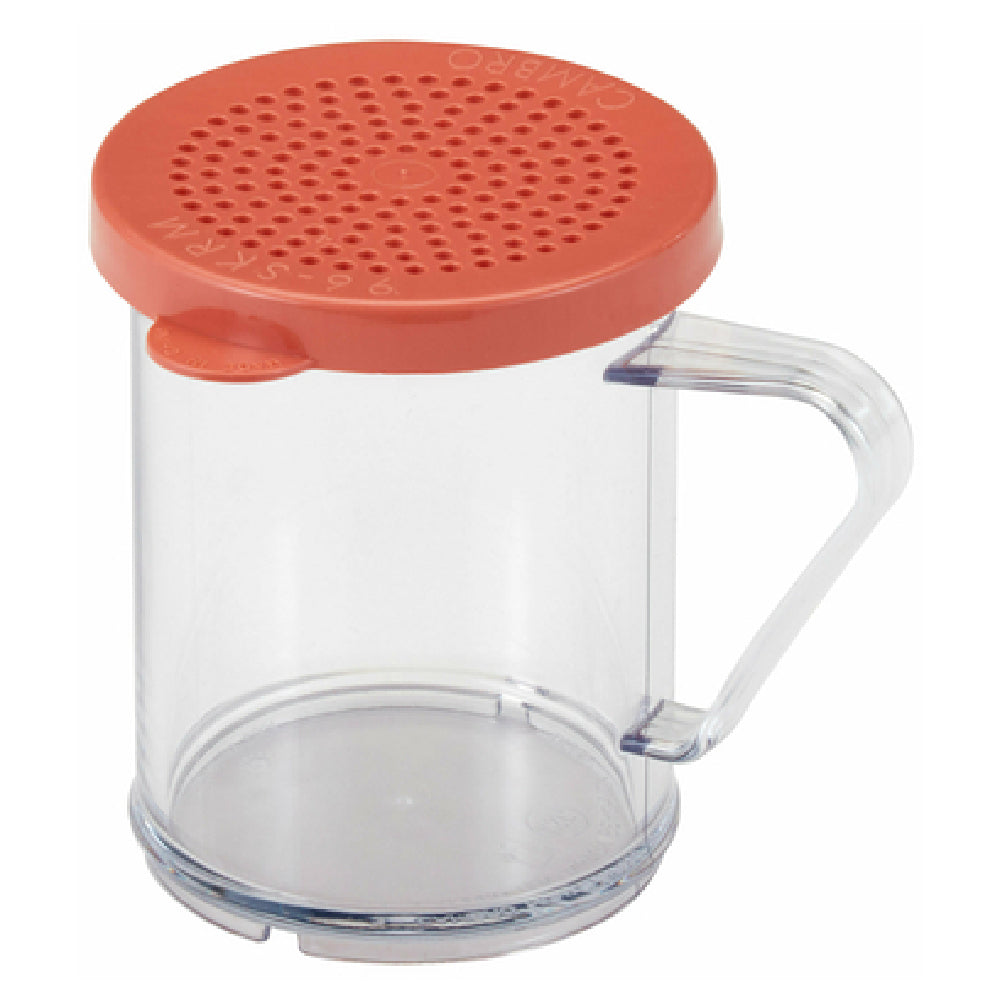 Cambro 96SKRM135 Camwear® Shaker/Dredge 10 Oz. With Medium Ground Lid