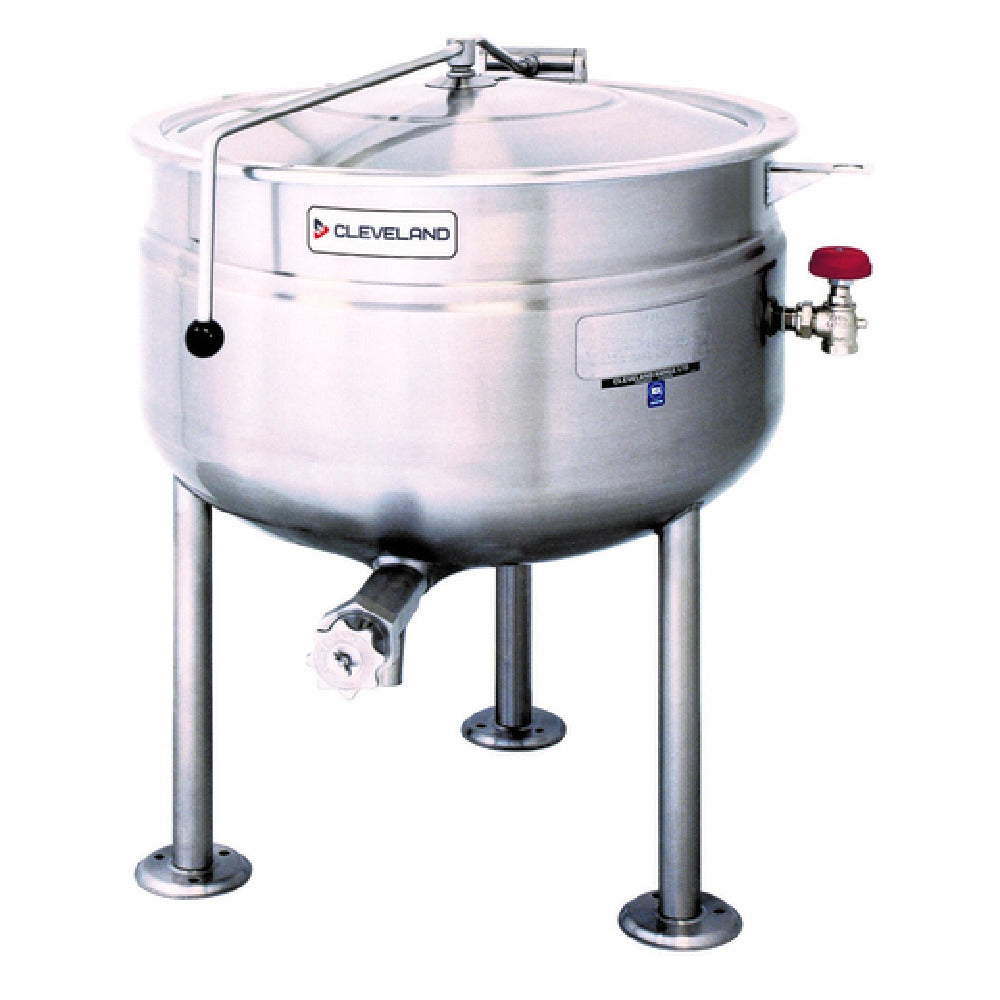 Cleveland KDL40SH Short Series™ Steam Jacketed Kettle Direct Steam 40-gallon Capacity