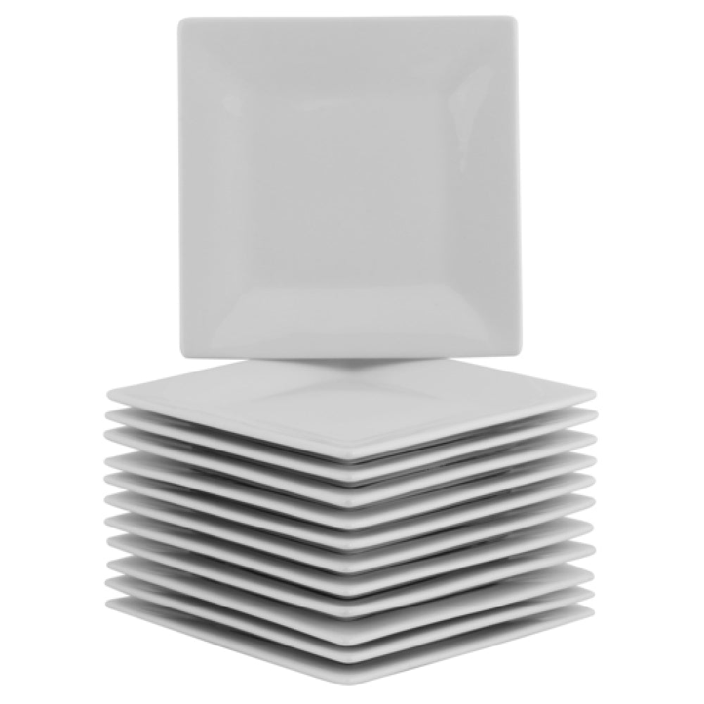 10 Strawberry St 6SQ-12ACE-BB - Bread & Butter Plate Set, 6", Square