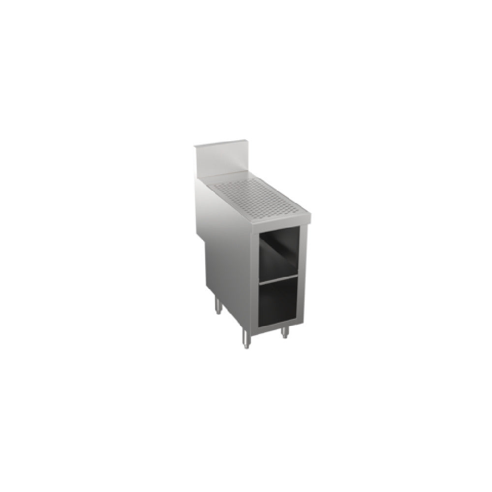 Krowne KRS-SD12 - Stadium Series Underbar Drainboard With Cabinet Base & Locking Hinged Door