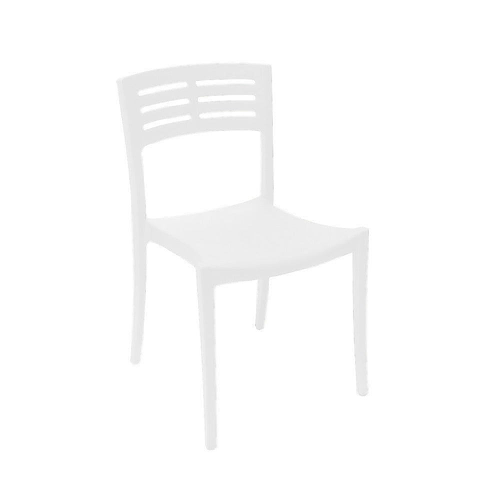 Grosfillex US738096 - Vogue Stacking Side Chair, Indoor/outdoor Use, Contoured