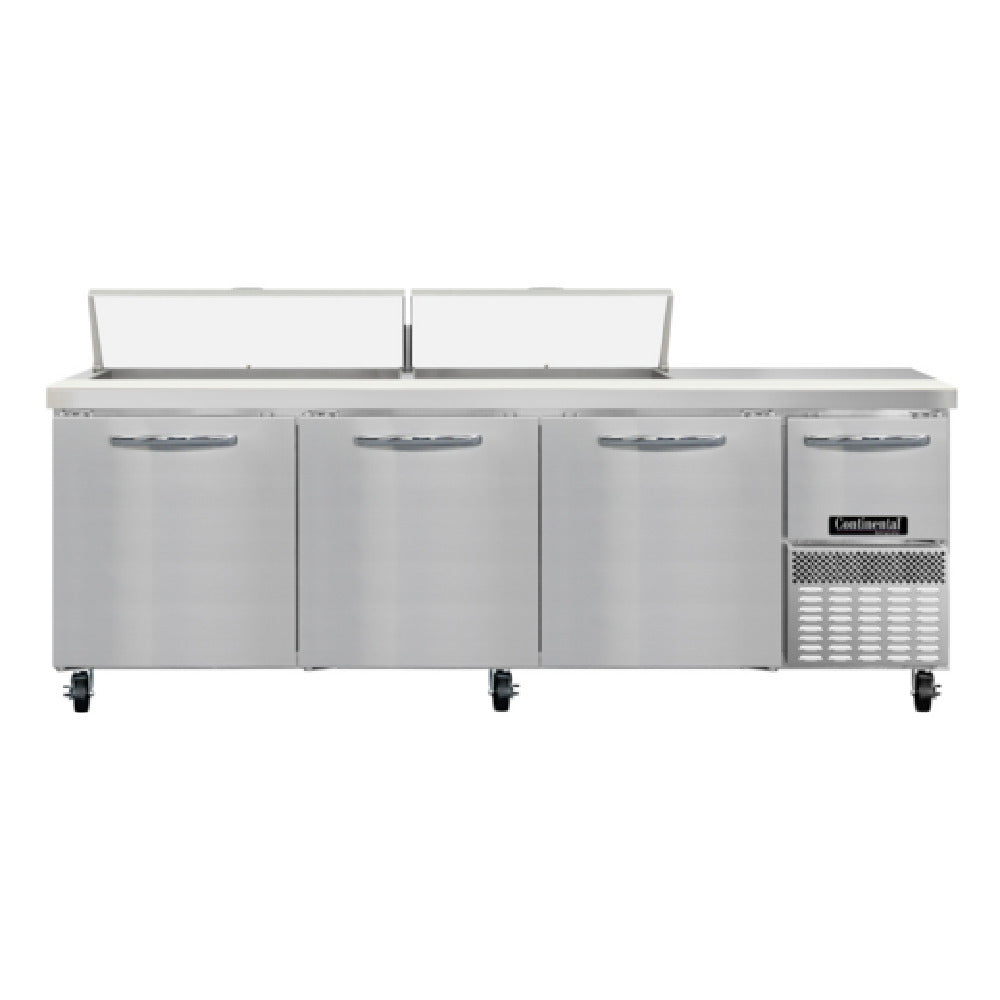 Continental Refrigerator RA93SN18 Refrigerated Base Shallow Depth Sandwich Unit