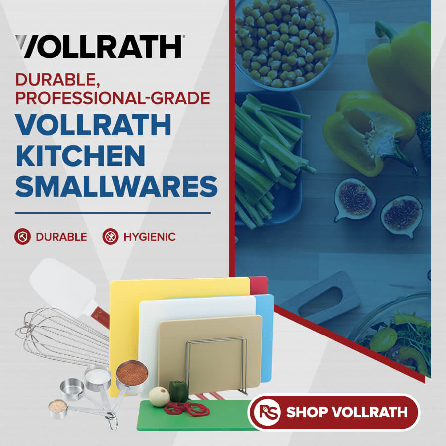 Vollrath professional-grade kitchen smallwares including cutting boards and prep tools