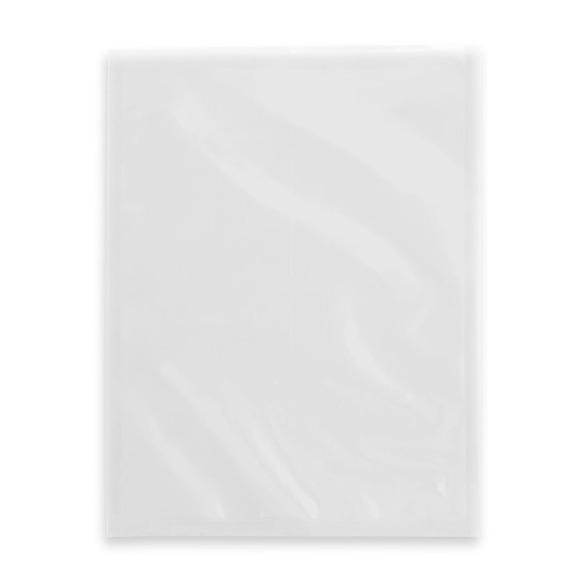 A single WCV300 Vacuum Chamber Bag, 1 quart in size, is shown against a white background. The rectangular bag has slightly rounded top corners and a translucent, glossy surface. It appears empty and unused, with no contents inside.