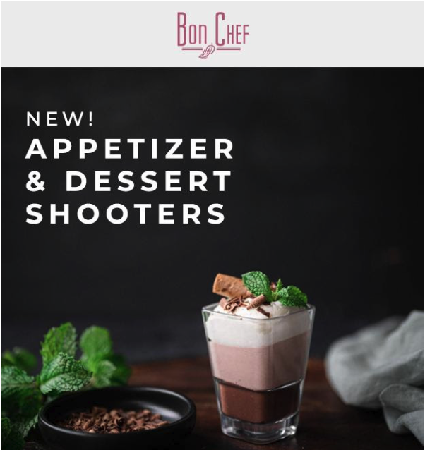 Bon Chef Shatterproof Shooters for Appetizers and Desserts