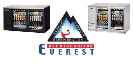 Everest Glass Door Back Bar Coolers
