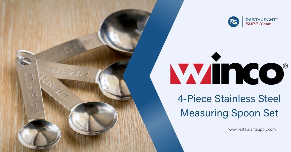 top-precision-winco-4-piece-stainless-steel-measuring-spoon-set