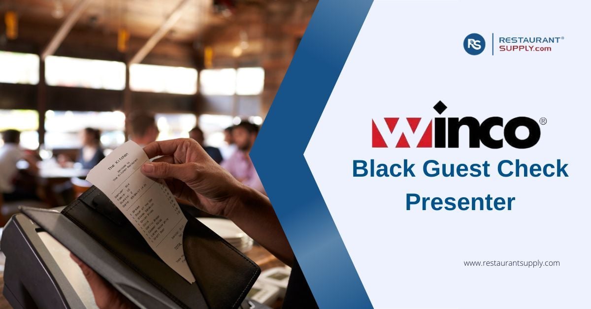 What is a Winco Black Guest Check Presenter?