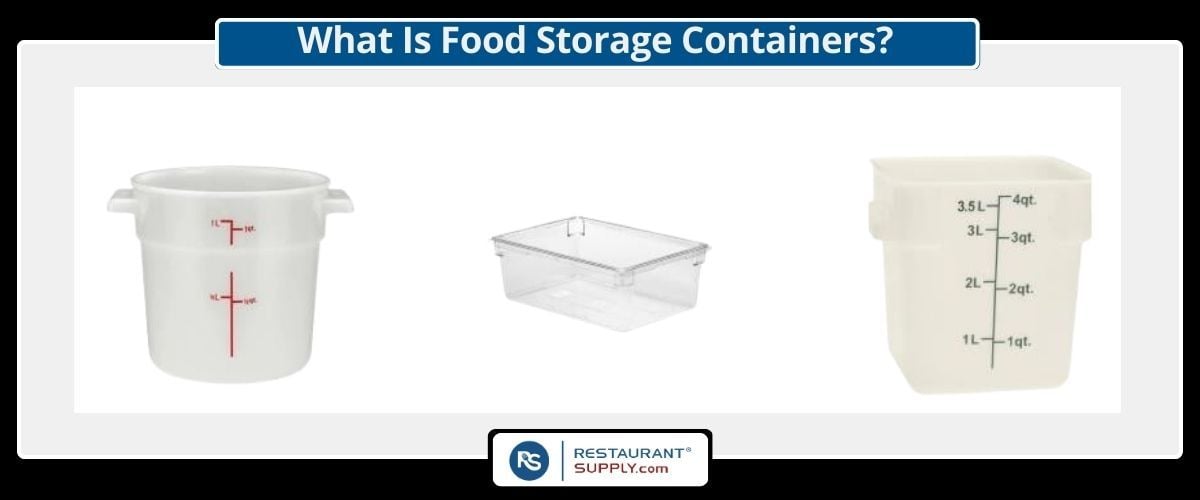 Food Storage Containers, Round Food Storage Containers, Square Food Storage Containers