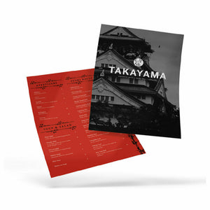 Sub-category: Disposable Menus