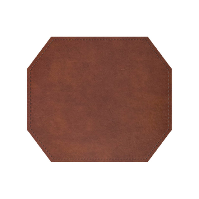 Risch TABLEMATOCT-LTH 15X13 Tuxedo Leather Bonded Leather Table Mat (specify Color)