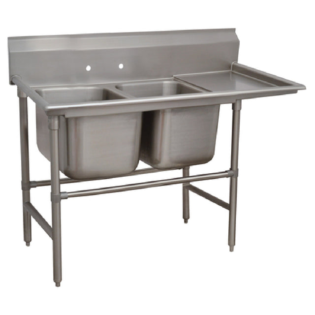 Advance Tabco 94-2-36-24R Regaline Sink 2-compartment With Right-hand Drainboard