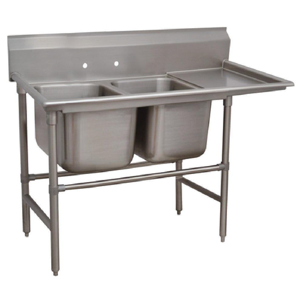 Advance Tabco 94-2-36-36R Regaline Sink 2-compartment With Right-hand Drainboard