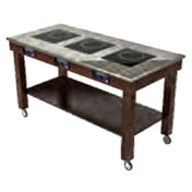Lakeside 79850 Induction Cart 60"W X 27"D X 36"H Rectangular Shaped Top