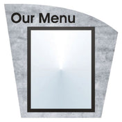 Hubert 74973 - Menu Board, 1-pocket, Wall-mount