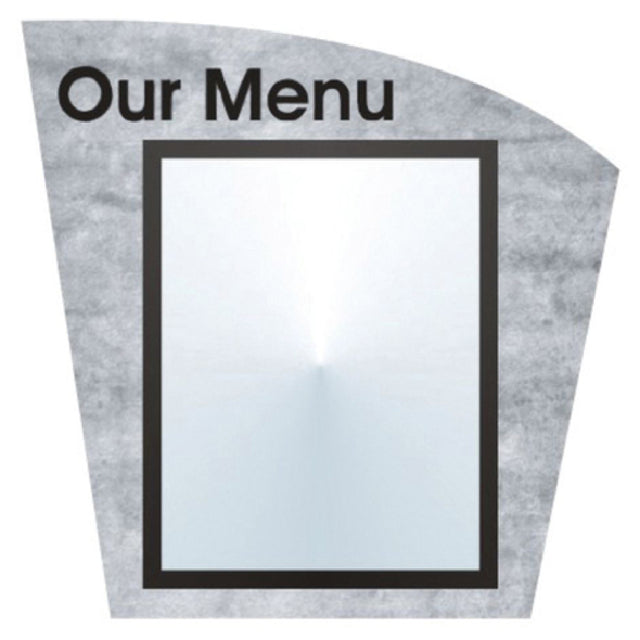 Hubert 74973 - Menu Board, 1-pocket, Wall-mount