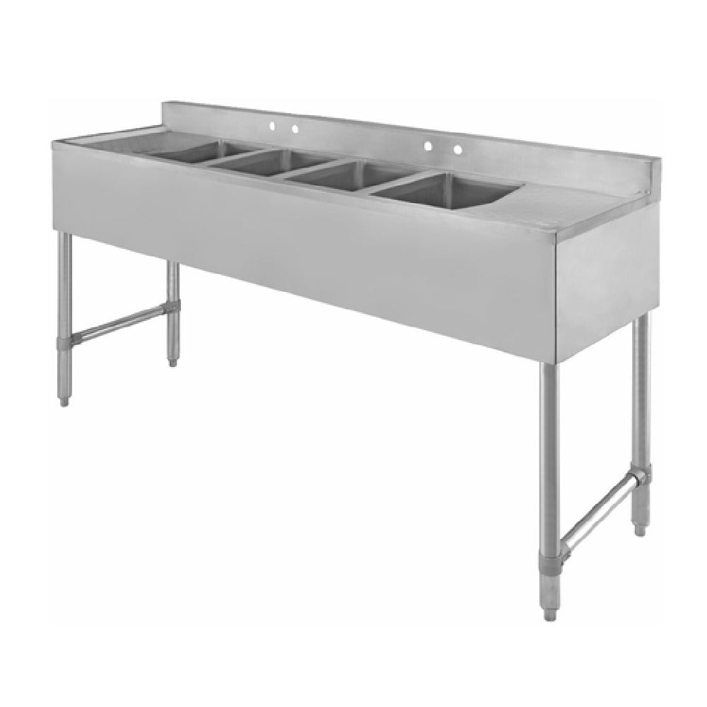 Klinger's Trading BAR42D Underbar Sink Four Compartment 71-1/2"W X 18-3/4"D X 33"H