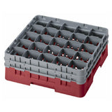 Cambro 25S434416 Camrack® Glass Rack With (2) Soft Gray Extenders Full Size
