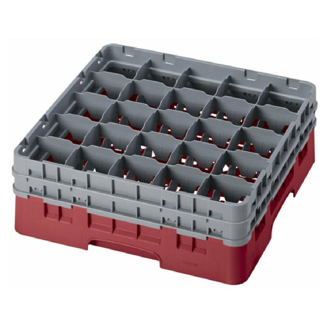 Cambro 25S434416 Camrack® Glass Rack With (2) Soft Gray Extenders Full Size