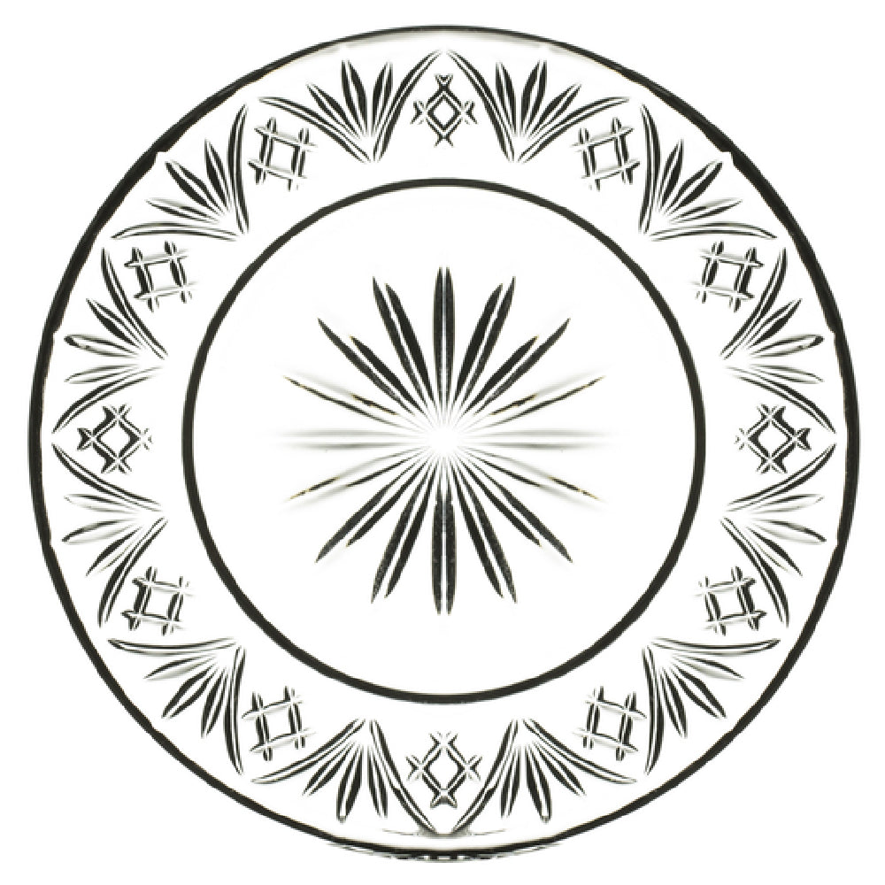 Hospitality Brands HGS26392-016 Hospitality Brands Majesty Plate 6 Dia. Premium Glass (16 Each Per Case)