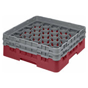 Cambro 30S434416 Camrack® Glass Rack With (2) Soft Gray Extenders Full Size