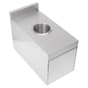 John Boos UBWC-2412-X Trash Receptacle Cover 12"W X 24"D X 17"H Mounts Between Existing Equipment