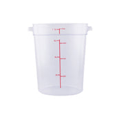 CAC China FS1P-8C Food Storage Container 12 Qt. Round
