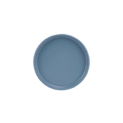 Cal Mil 22026-8-111 Stone Blue Low Rim Plate 8-1/4" Dia X 1" H Dishwasher Safe