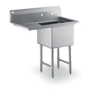 Steel Works Stainless SWS1C162012-18L-318 Sink 18ga/304 Stainless Steel 25-1/2" X 36-1/2" X 43-3/4"H