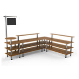 Steelite MGCMLB14BSXF - Breakfast Corner Station, 130.0" X 100.0" X 95.5", Modular
