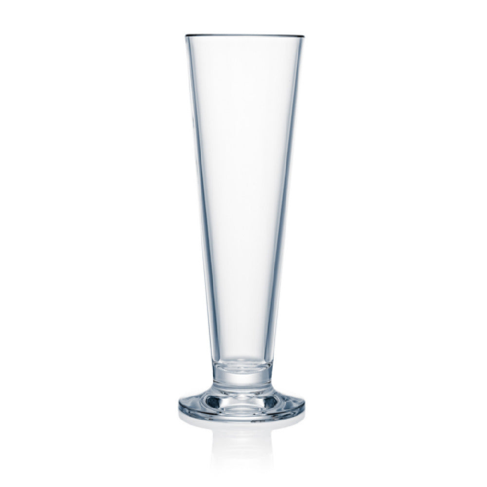Steelite N411403 Strahl® Design Footed Pilsner 14 Oz. (H 9-1/4" M 3-1/8" T 3-1/4" B 3-1/8") Shatter Proof