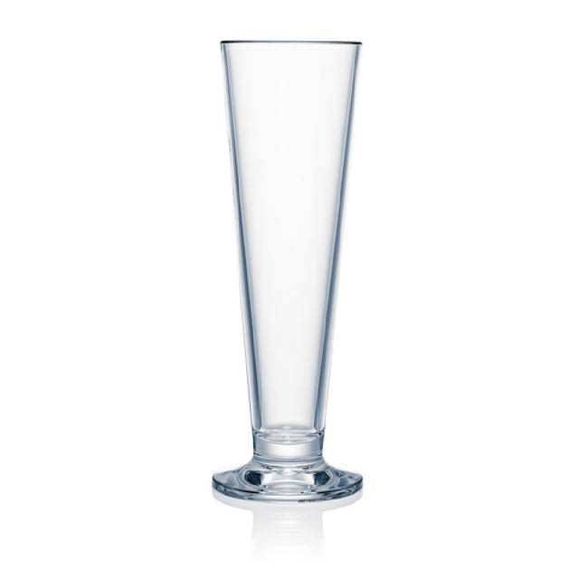 Steelite N411403 Strahl® Design Footed Pilsner 14 Oz. (H 9-1/4" M 3-1/8" T 3-1/4" B 3-1/8") Shatter Proof