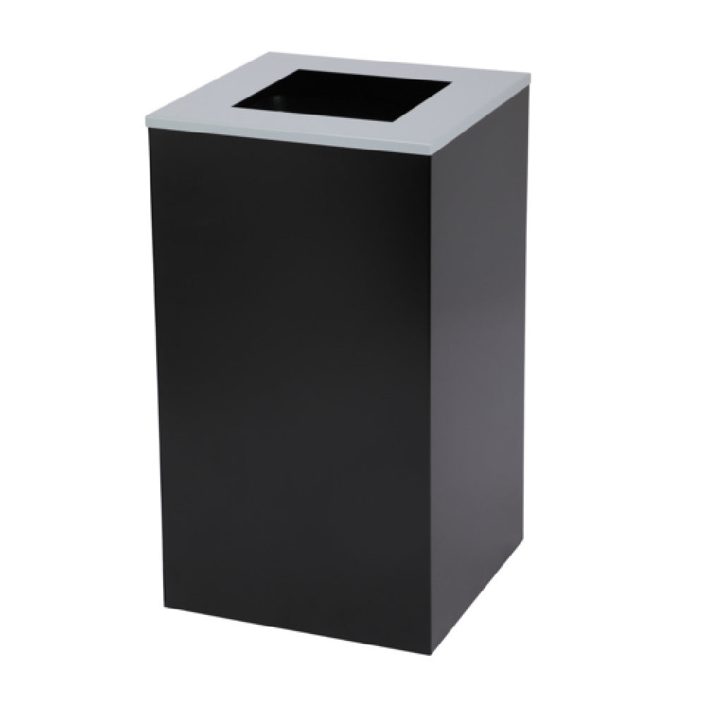 Alpine Industries ALP4450-KIT-BLK-S Recycling Bin 29 Gallon Square