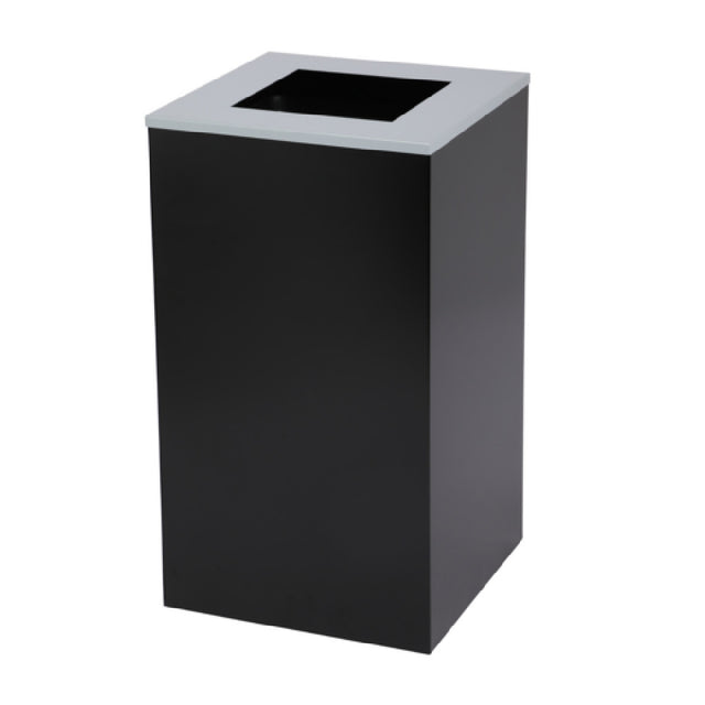 Alpine Industries ALP4450-KIT-BLK-S Recycling Bin 29 Gallon Square