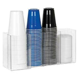 Dispense-Rite CTHL-4 - Lid/Cup Organizer, Horizontal, 4 Section: (3) 4" & (1) 5"