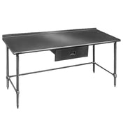 Eagle UT3060STEB Deluxe Series Work Table 60"W X 30"D 16/300 Series Stainless Steel Top With 1-1/2"H Rear Up-turn