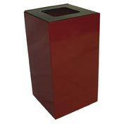 Hubert 81828 - Recycling Squared™ Container, 28 Gallon, 15" X 15" X 28"H