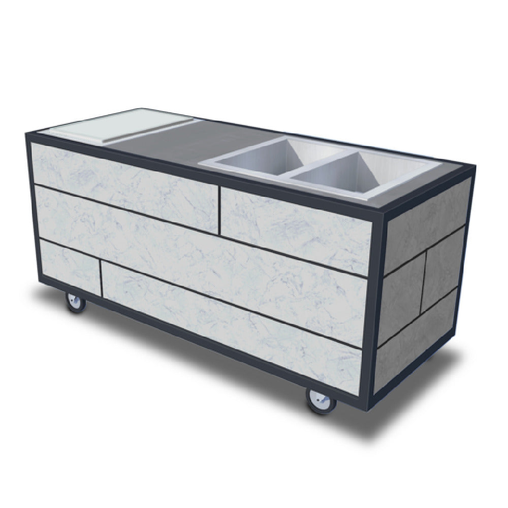 Forbes Industries 5063-842-PNT Action Station 6' Groove Panels Three-sided Cabinet