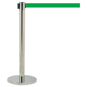 Aarco HC-10GR HC-10GR Form-A-Line™ System Retractable Belt Style Has A Chrome Finish
