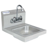 Empura EHS14 - Hand Sink, 14"W X 16.5"D X 13"H, Wall-mounted